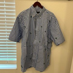 Polo by Ralph Lauren blue gingham button up shirt